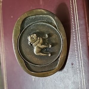 Vintage brass Mac belt buckle
